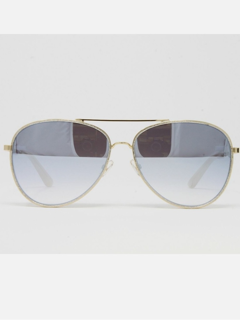 NWOT - Juicy Couture - Tony White and Gold Framed Aviators
